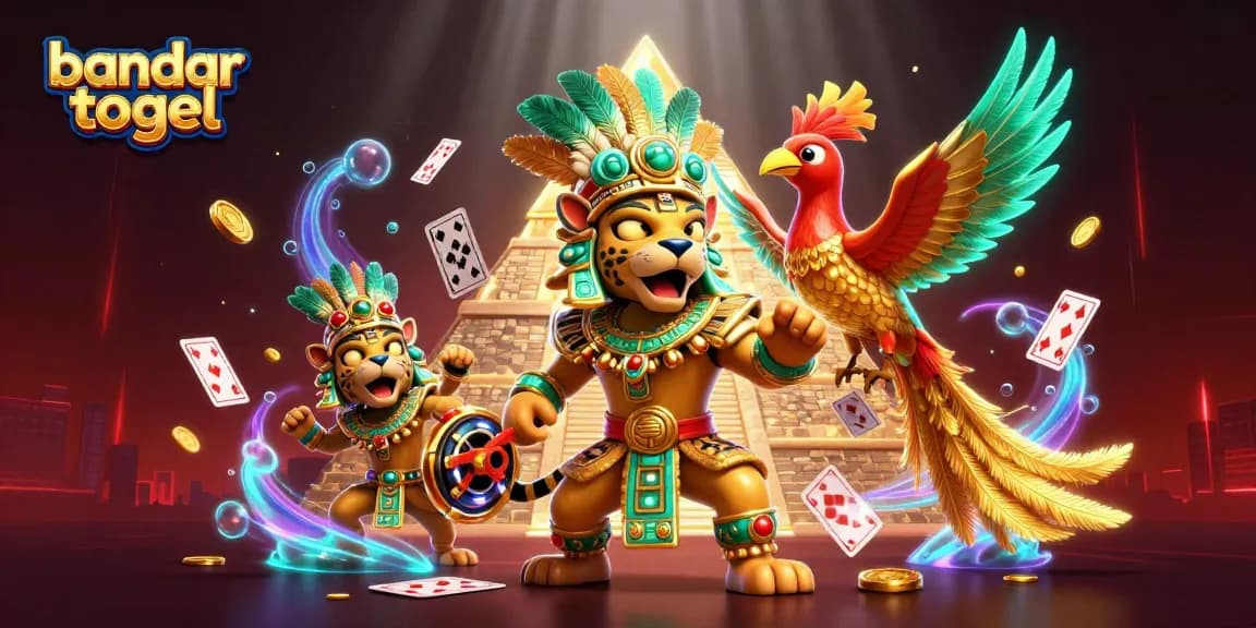 Experience the thrill with bandar togel in this vibrant casino scene filled with dynamic elements.