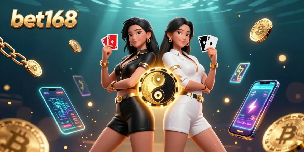 Engage in thrilling gaming at bet168 with beautiful Asian women showcasing casino magic.