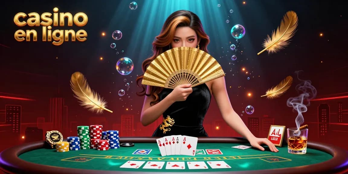 Participez à un gameplay palpitant au casino en ligne avec une scène de poker époustouflante mettant en avant des personnages captivants et des éléments dynamiques.