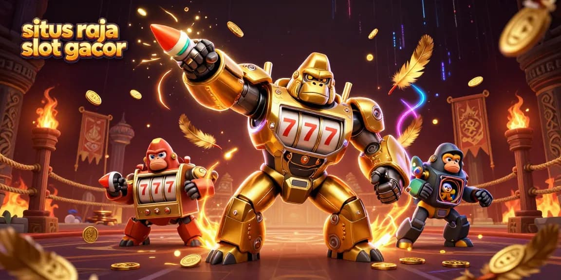 Mainkan situs raja slot gacor dengan karakter unik dalam ilustrasi kasino yang mendebarkan.