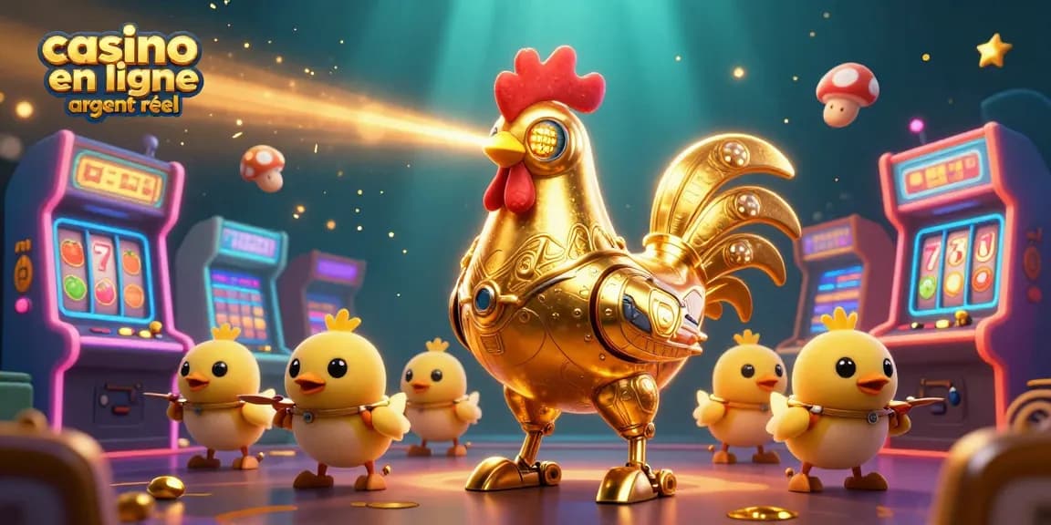 Vivez l'expérience de casino en ligne argent réel avec une illustration dynamique de jeu.