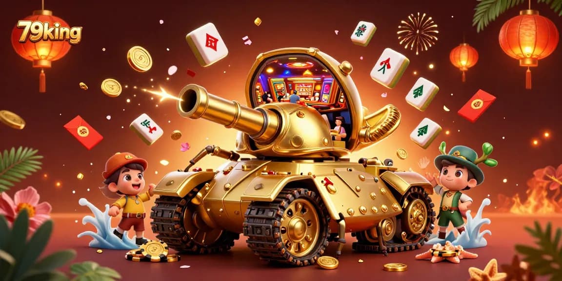 Experience the thrill of gaming with 79king's colorful casino adventure featuring a unique beetle tank.