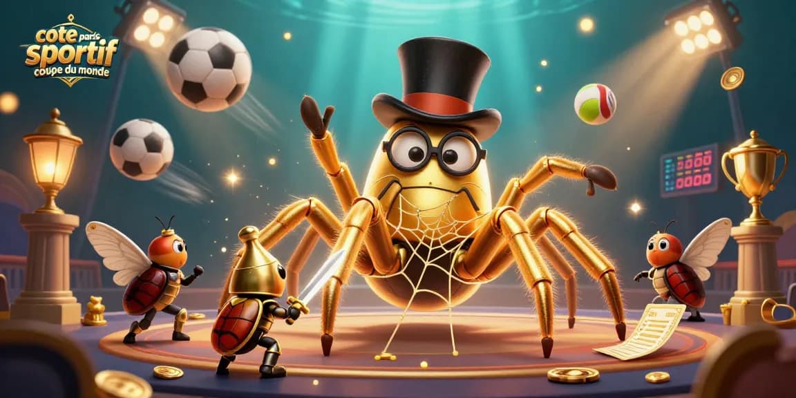 Pariez avec les cotes paris sportif coupe du monde dans une scène de casino 3D riche et dynamique.