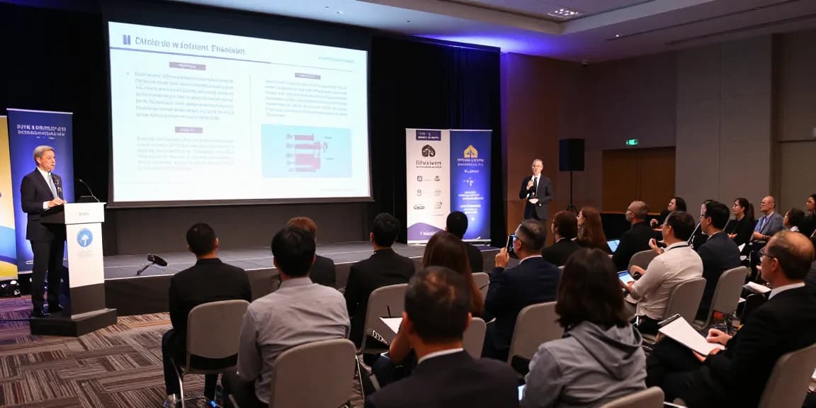 Clinton Orr presenting at a public speaking event to an engaged audience, showcasing effective communication strategies.