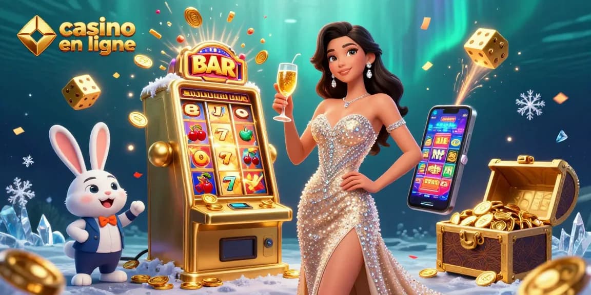Découvrez une action de casino en ligne palpitante avec une femme éblouissante et une machine à sous jackpot