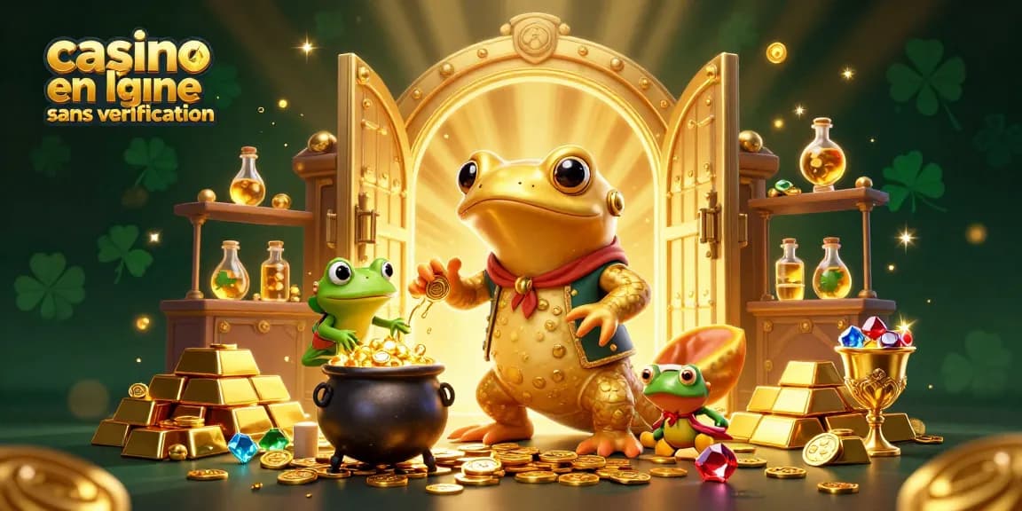 Plongez dans l'univers du casino en ligne sans vérification avec des personnages fantastiques transformant des métaux en or.