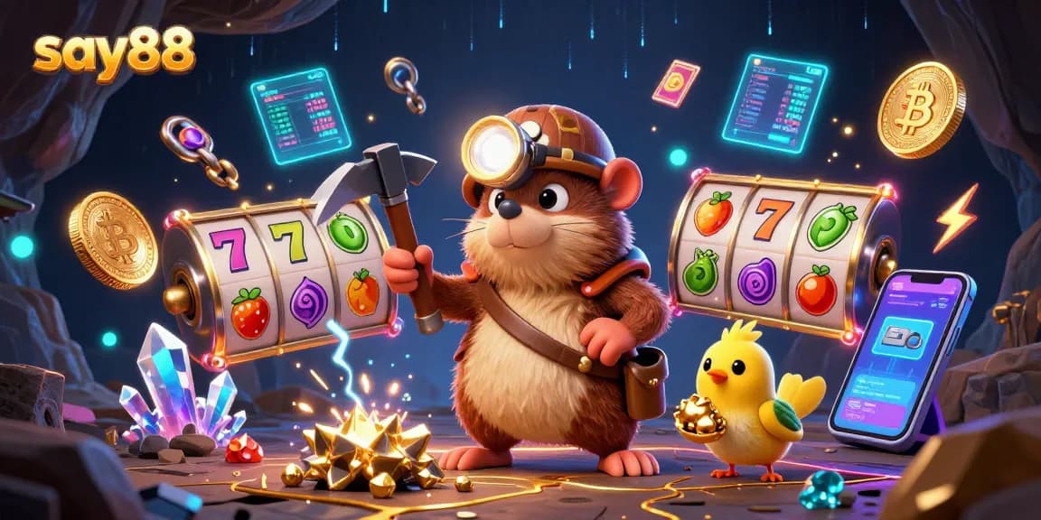 Experience thrilling gameplay at say88 with vibrant slot reels and a winning treasure hunt atmosphere.