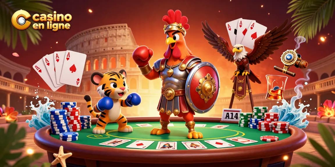 Découvrez les jeux de casino en ligne avec cette scène dynamique de poker.