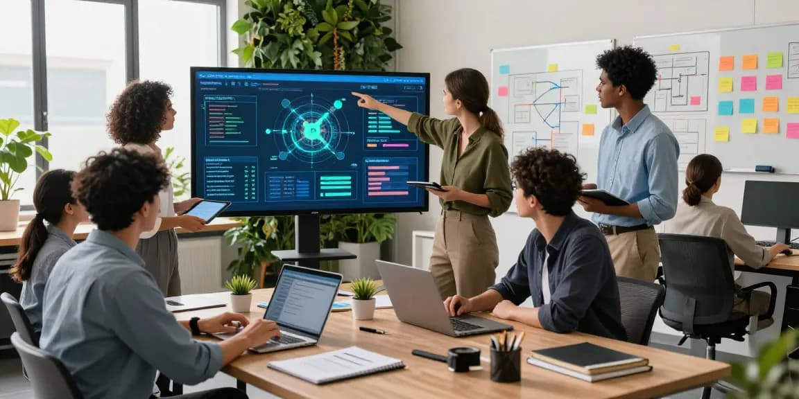 Vibrant team collaboration at the WPS Official Website's modern workspace, showcasing innovative technology and creative brainstorming.