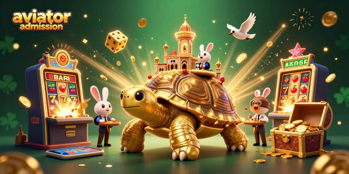 Win big with aviator admission at this colorful casino graphic featuring excitement and fun.