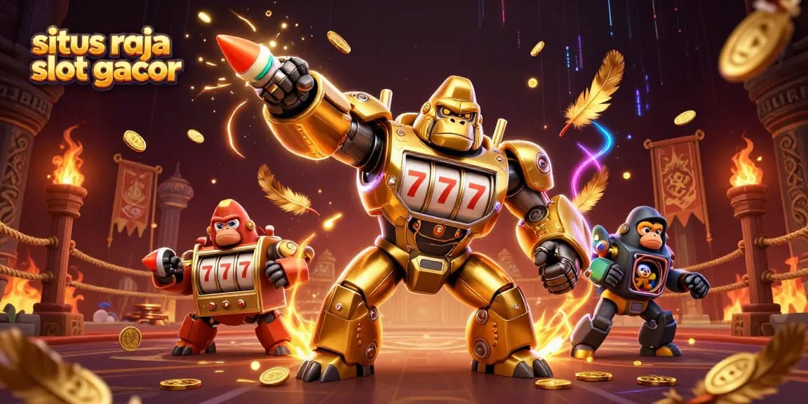 Mainkan situs raja slot gacor dengan karakter unik dalam ilustrasi kasino yang mendebarkan.
