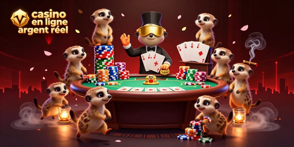 Émerveillez-vous avec les meerkats dans un casino en ligne argent réel rempli d'action et de jeux captivants.
