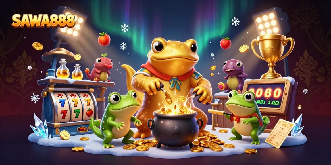 Experience SAWA888’s thrilling slot adventures with gold coins and vibrant animations in 3D.