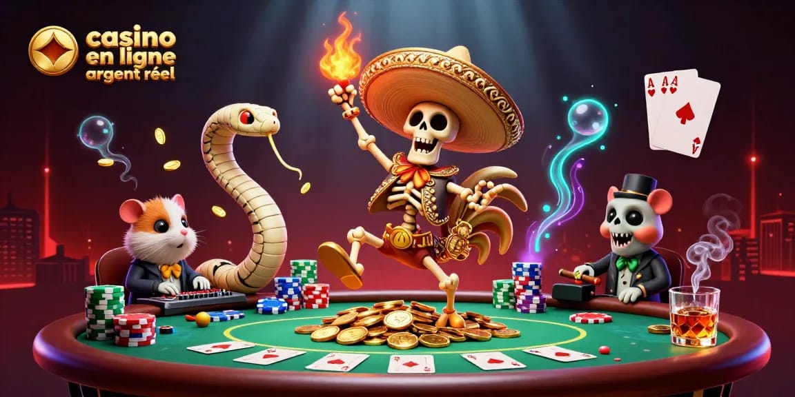 Jouer sur un casino en ligne argent réel avec une ambiance festive et des éléments de jeu captivants.
