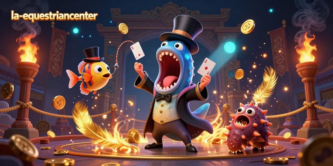 Experience la-equestriancenter's lively casino magic from a bioluminescent deep-sea show.