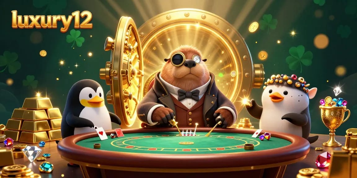 Experience luxury12 at this vibrant underwater poker scene with our charming walrus dealer and gem-studded treasures.