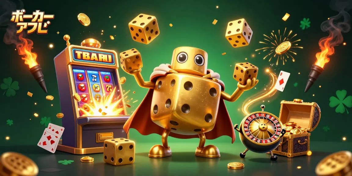 ポーカーアプリでのダイナミックなプレイを表現し、楽しさを引き立てたイラスト