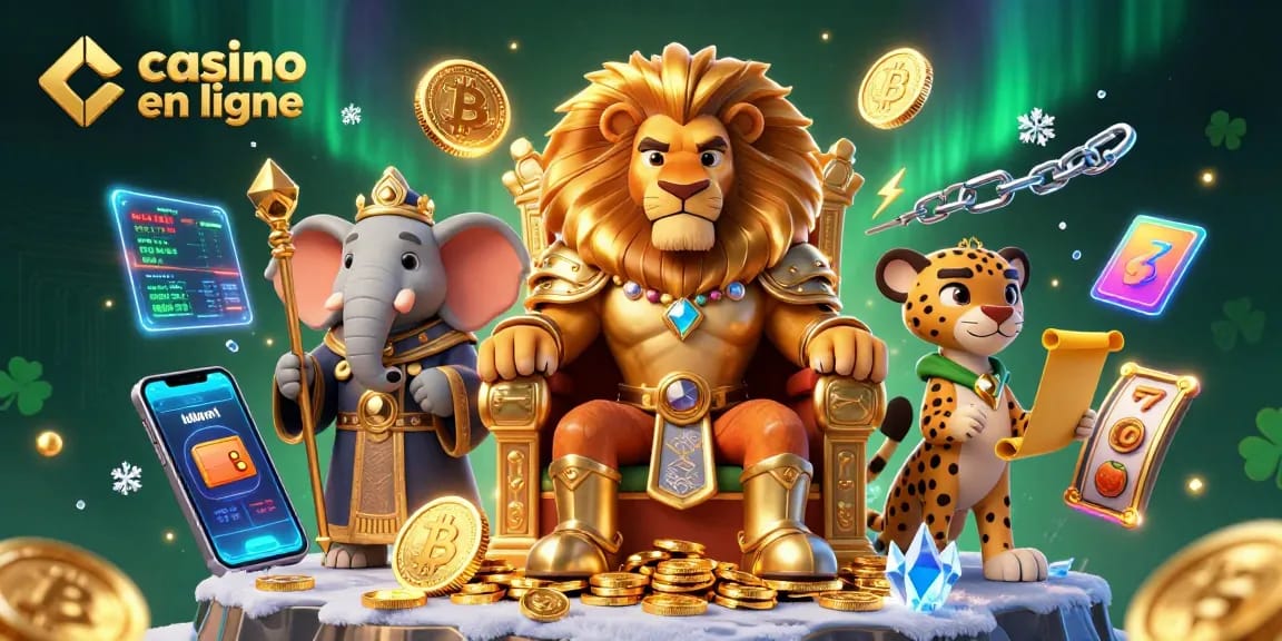 Engage with the thrill of casino en ligne while enjoying a vibrant 3D illustration featuring iconic characters and gaming elements.