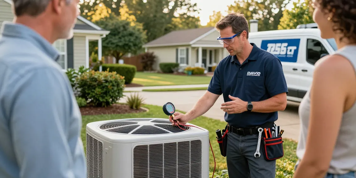 David Vepraskas Atlanta HVAC technician providing expert air conditioning maintenance.