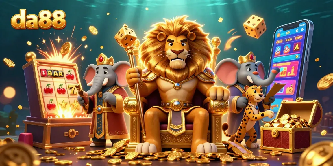Experience the thrilling world of da88 with epic slot machine action and dynamic casino characters.