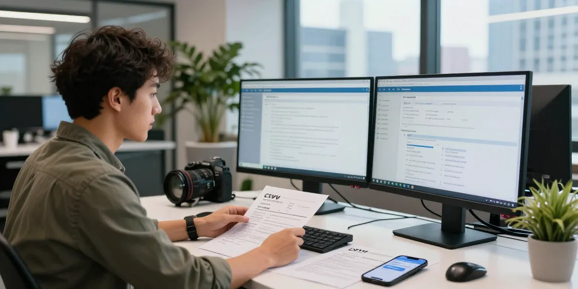 Cvv fullz dumps expert analyzing data in a professional workspace