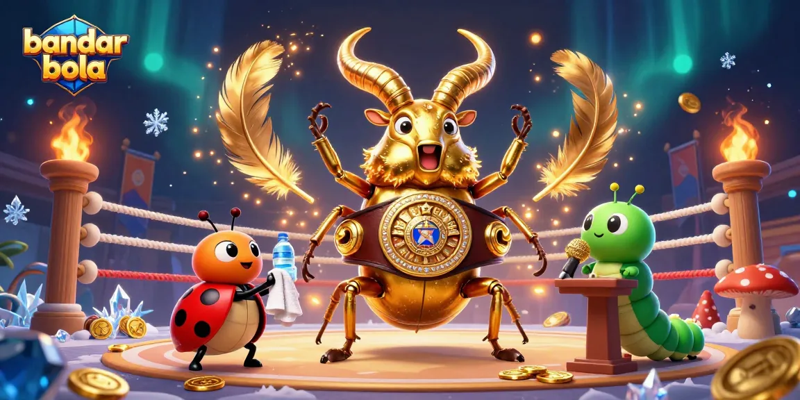 Bettors engage with bandar bola in a vibrant sports betting arena, surrounded by gold tokens and dynamic action.