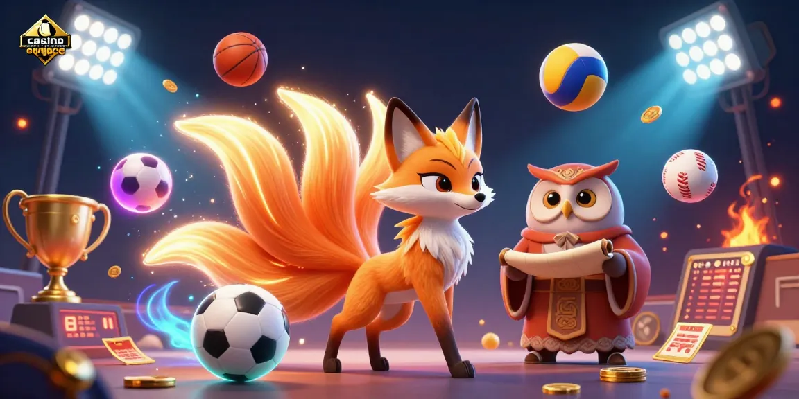Obtenez des gains au casino en ligne sans vérification avec des esprits de jeu et des éléments sportifs colorés.
