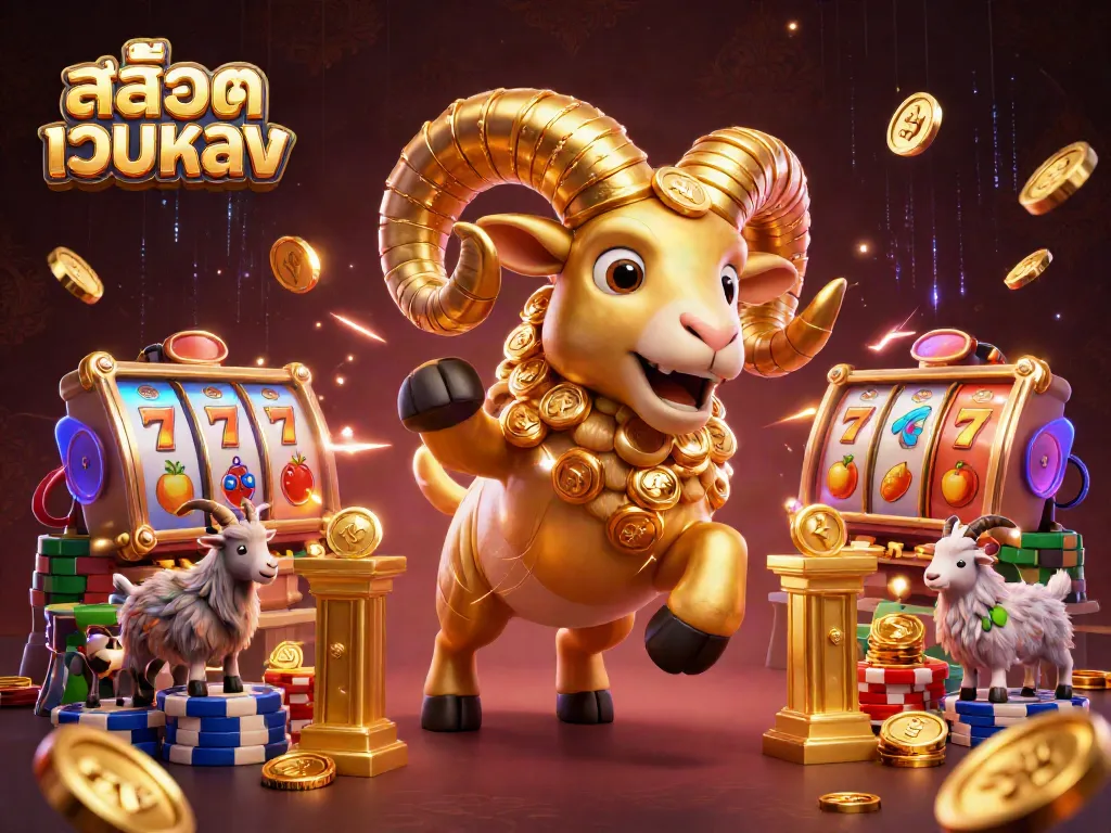 Experience thrilling action at สล็อตเว็บตรง with this vibrant and detailed casino illustration.