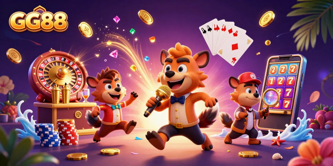 Experience the fun at GG88's comedy casino club with exciting games and vibrant characters.