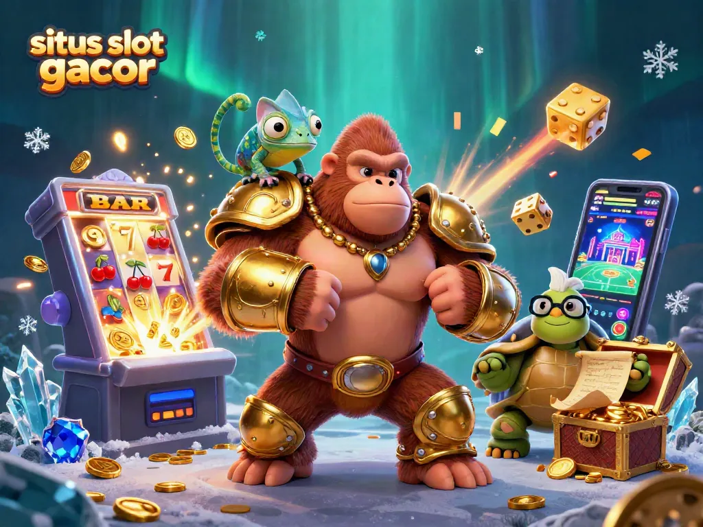 Menang di situs slot gacor dengan raja gorila dan elemen kasino yang menggiurkan