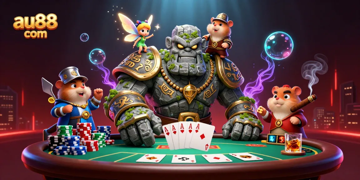 Experience thrilling gameplay at au88 com with captivating 3D characters and vibrant casino action all around.