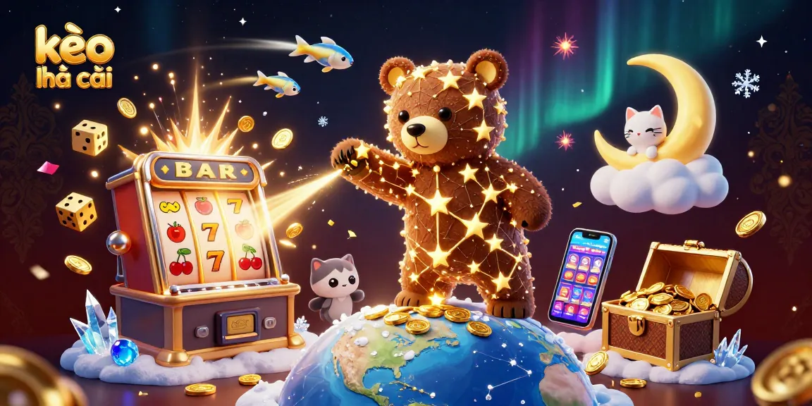 Engage with kèo nhà cái for thrilling casino experiences as cartoon characters and vibrant game elements unite.