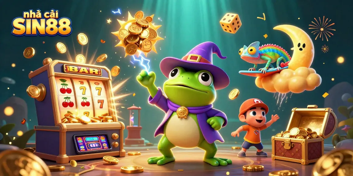 Experience thrilling wins at nhà cái SIN88 with a vibrant 3D casino adventure filled with coins and fun elements.