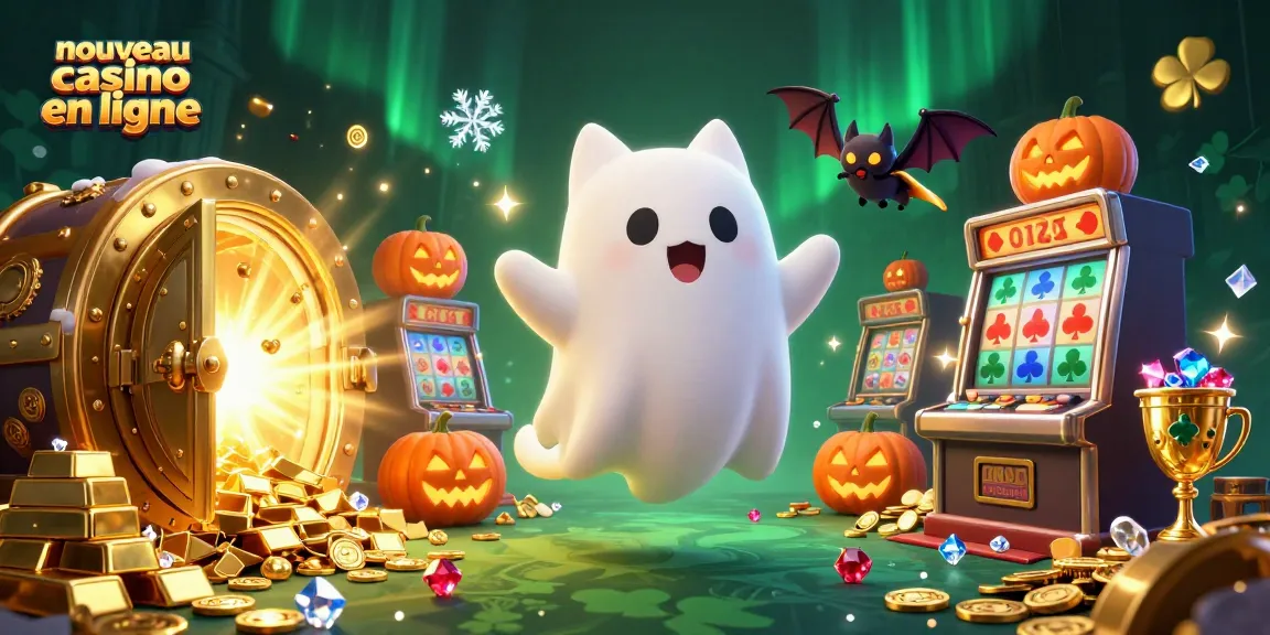 Jouer au nouveau casino en ligne avec des jackpots et bonus étincelants entourés de trésors lumineux.