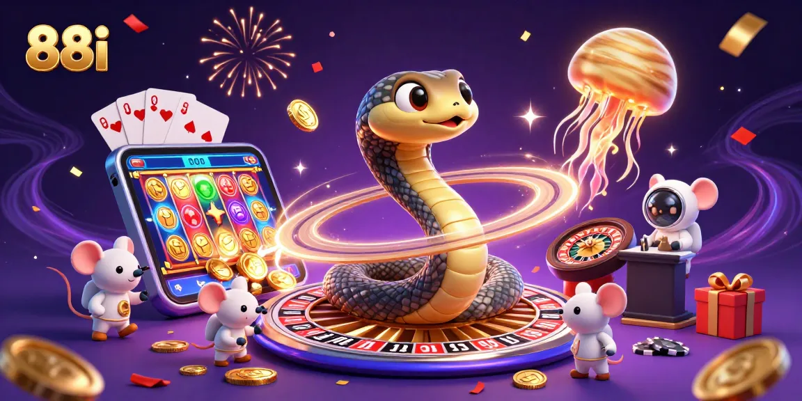 Experience thrilling gaming at 88i with astronauts betting on roulette represented by Saturn's rings.