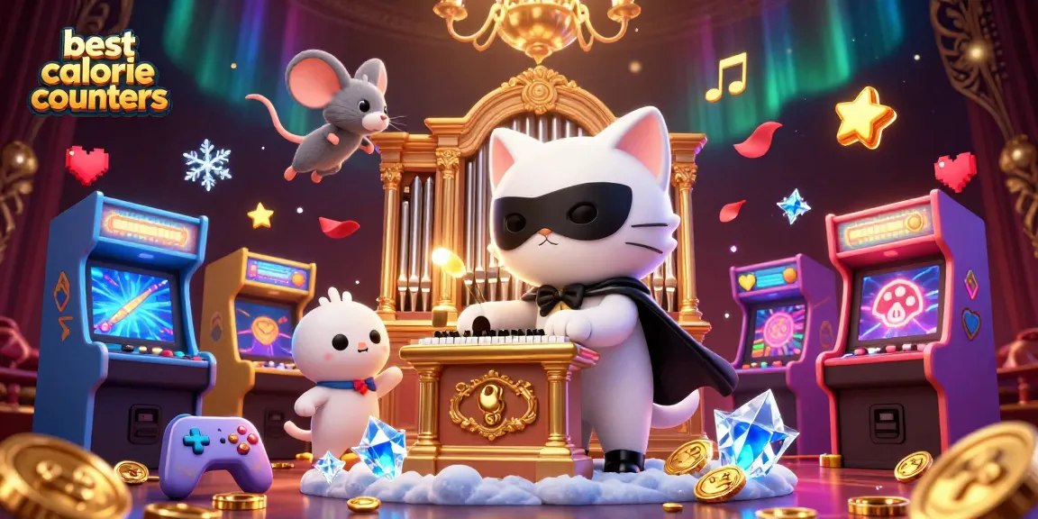 Spin the wheels of fortune with the best calorie counters in an enchanting casino setting.