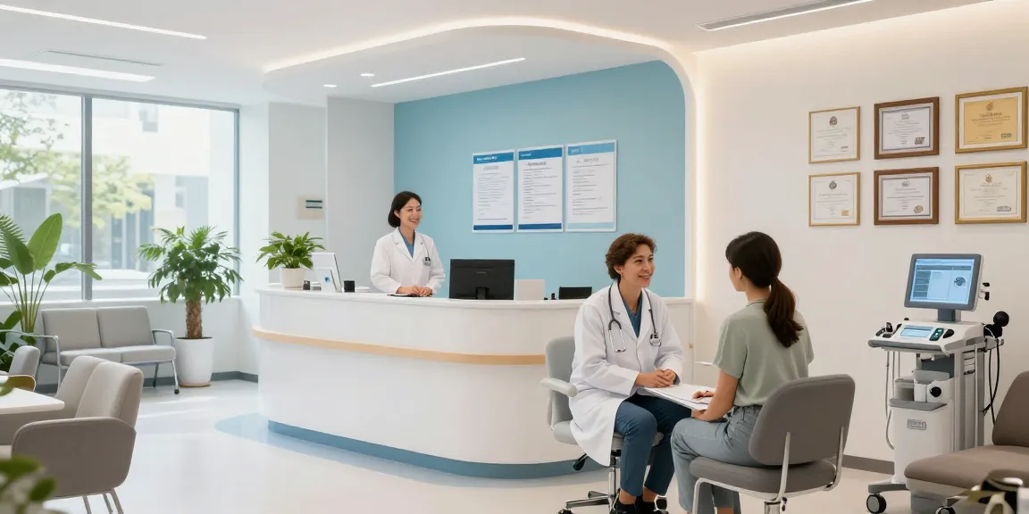 Hair transplant Turkey at a modern health clinic, compassionate doctor consultation, exceptional patient care.