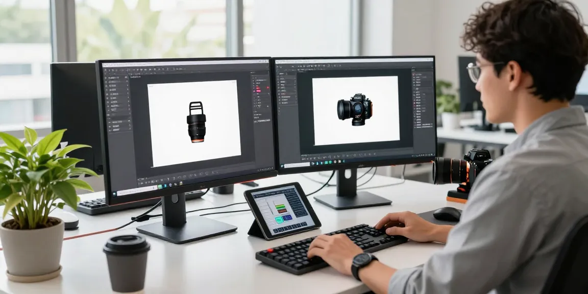 Developer using Snipaste in a modern office, showcasing advanced screenshot tools