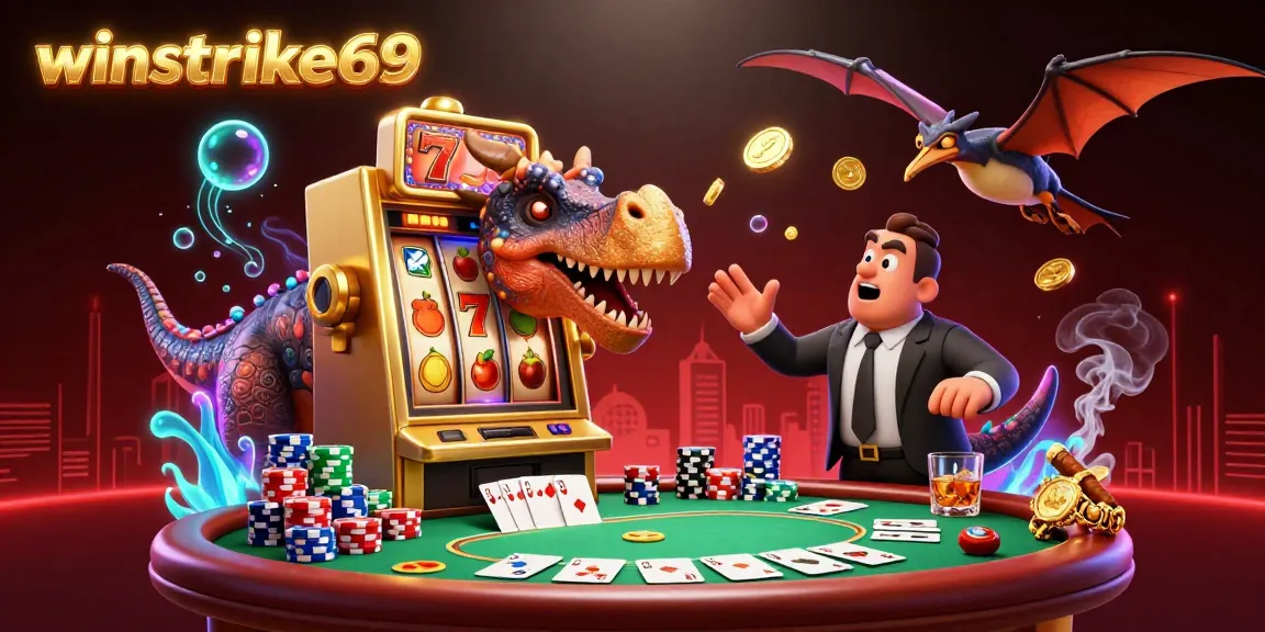 Experience high-stakes excitement with winstrike69 as a pachycephalosaurus activates a jackpot.