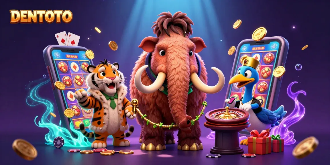 DENTOTO offers a vibrant casino experience featuring a woolly mammoth bouncer, saber-tooth VIP, and dodo doorman.