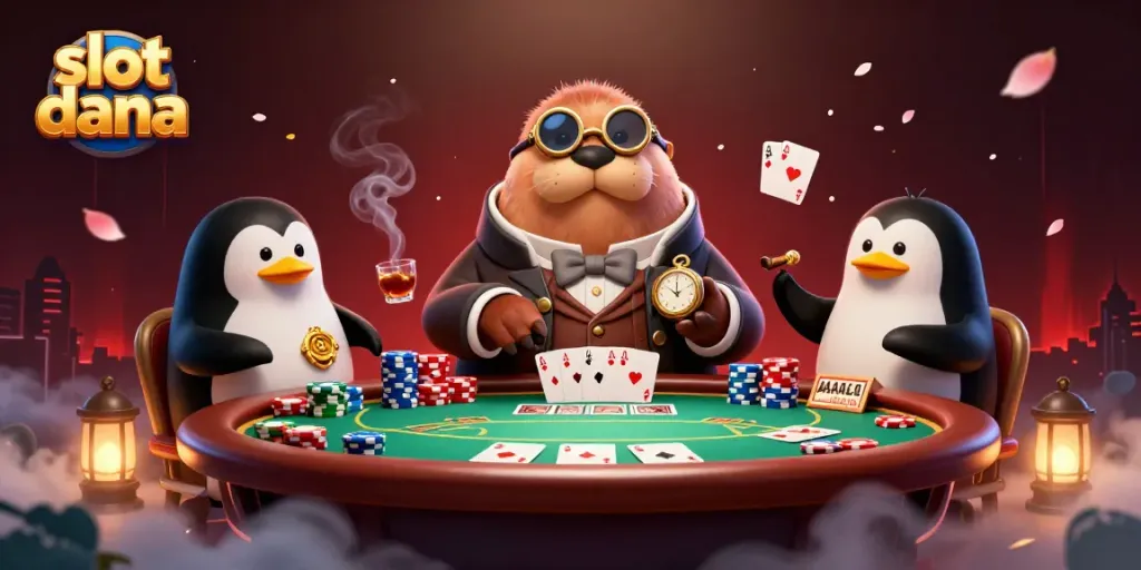 Menangkan slot dana dengan permainan menarik saat bermain di meja poker bawah laut.