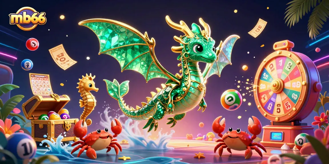 Engage in thrilling mb66 casino adventures with vibrant 3D illustrations of games and prizes.